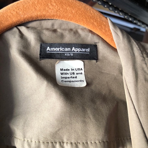 NWOT American Apparel Dylan Trench Coat - Picture 4 of 4